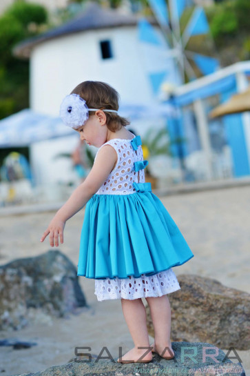 Детска рокля „Синьо лято“ 2