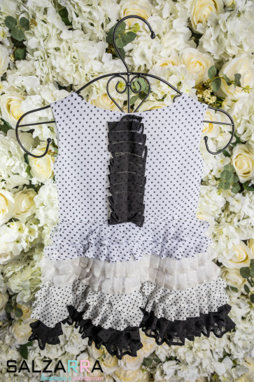 Детска рокля "МАРБЕЛЛА BLACK & WHITE"   2