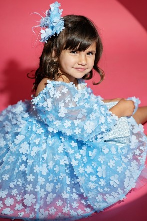 Детска рокля "BLUE DAISY" 1