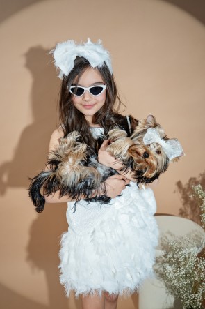 Детска пола "LOLY" in white 1