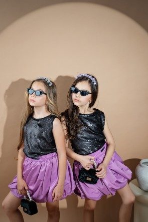 Детски топ "BLACK SEQUIN" 1