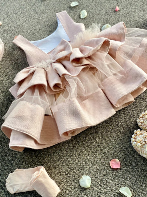 Детска рокля „FLORA“ pink edition 1