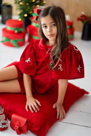 Детска рокля "ИЗЛЯЗЛА ОТ ПРИКАЗКИТЕ" red edition 1