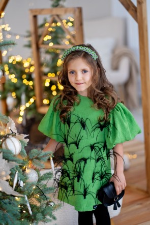 Детска рокля "SERENA" green edition 1