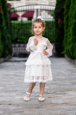 Детска рокля "WHITE BUTTERFLY" 1