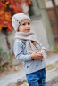 Boy Scarf in Brown and Beige 1
