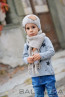Boy Scarf in Brown and Beige 3