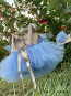 Girl dress "BALLERINA" blue edition 7