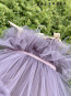 Girl Dress "BALLERINA" smokey violet / long edition 3