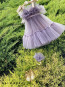 Girl Dress "BALLERINA" smokey violet / long edition 2