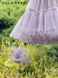 Girl Dress "BALLERINA" smokey violet / long edition 4