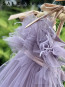 Girl Dress "BALLERINA" smokey violet / long edition 7