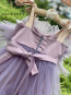 Girl Dress "BALLERINA" smokey violet / long edition 9