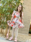 Girl Dress "BIRDS & FLOWERS & PINK" 10