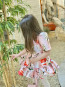 Girl Dress "BIRDS & FLOWERS & PINK"  12