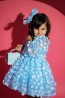 Детска рокля "BLUE DAISY" 2
