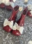 Детски боти "COQUETTE" in burgundy  2