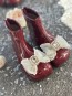 Детски боти "COQUETTE" in burgundy 4