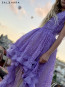 Girl Luxurious dress "LАCE FAIRYTALE" purple edition 13