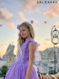 Girl Luxurious dress "LАCE FAIRYTALE" purple edition 14