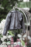 Girl leather jacket “Black Sapphire” 4