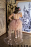 Girl Luxurious Dress "PINK GARDEN" 1