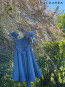 Girl dress "VIOLA" blue edition 15