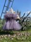 Girl Dress "BALLERINA" smokey violet edition 1
