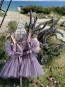 Girl Dress "BALLERINA" smokey violet edition 9