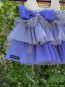 Girl dress "FLORA" purple edition 10