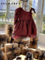 Girl dress "OUT OF A FAIRY TALE" burgundy edition 3
