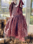 Girl dress "OUT OF A FAIRY TALE" burgundy edition 1