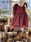 Girl dress "OUT OF A FAIRY TALE" burgundy edition 2