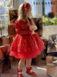 Girl dress "OUT OF A FAIRY TALE" red edition 1