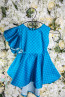 Child dress "CARMEN"  - /bright blue/ 2