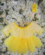 Luxurious child dress "BELLISSIMA" - bright duck yellow 3