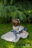 Child dress "CARMEN" - /beige with white dots/ 4