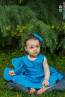 Child dress "CARMEN"  - /bright blue/3