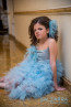 Luxury Dress "Blue Flower” 4