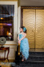 Luxury Dress "Blue Flower” 8
