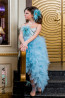 Luxury Dress "Blue Flower” 3