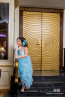 Luxury Dress "Blue Flower” 5