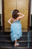 Luxury Dress "Blue Flower” 9
