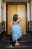 Luxury Dress "Blue Flower” 7