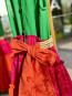 Детска рокля "VAYA" /green, cyclamen & orange/ 3