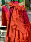 Детска рокля "VAYA" /green, cyclamen & orange/ 12