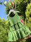 Girl Dress "GREEN MAGIC" 1