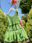 Girl Dress "GREEN MAGIC" 5