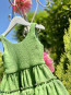Girl Dress "GREEN MAGIC"  8