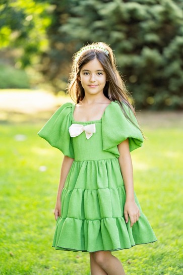 Детска рокля "GREEN CHARM" 1